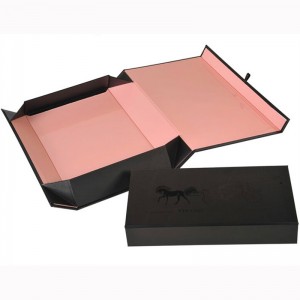 OEM Black Custom folding Box Personal Packing gift box