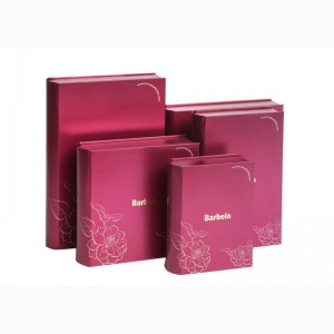 Elegant classic book shaped set gift box