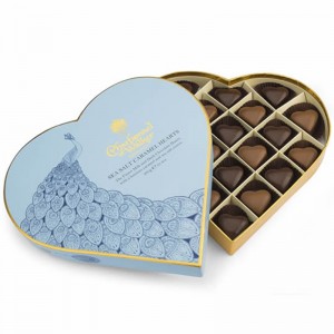 Luxury heart shape gift packaging cardboard box