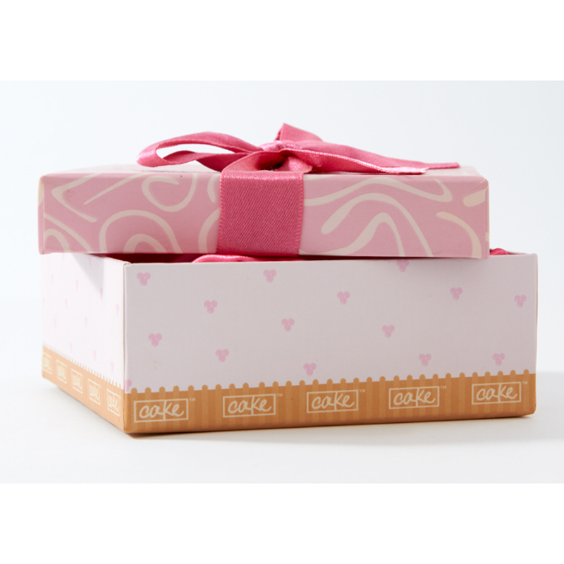 Printing Pretty Pink Packaging Cardboard Paper Box For Cookies